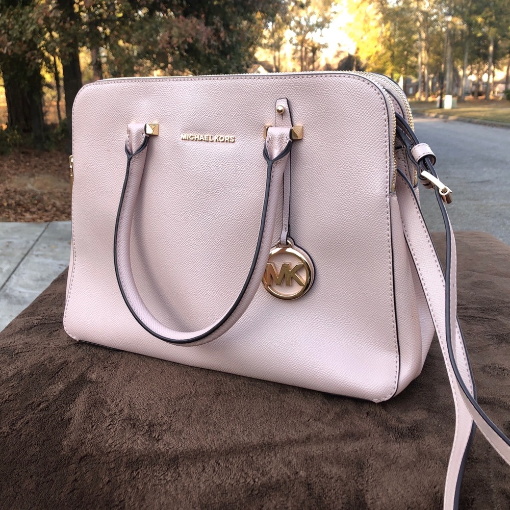 Michael Kors Houston Double Zip Crossgrain - Picture 1 of 14